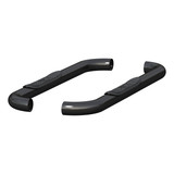 ARIES 215039 - 3" Round Black Stainless Side Bars, Select Dodge, Ram 1500, 2500, 3500