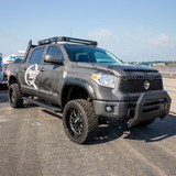 ARIES 2556019 - AdvantEDGE 5-1/2" x 85" Black Aluminum Side Bars, Select Toyota Tundra