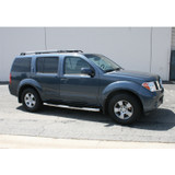 ARIES 209011-2 - 3in. Round Polished Stainless Side Bars; Select Nissan Pathfinder