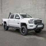 ARIES 2556046 - AdvantEDGE 5-1/2" x 91" Black Aluminum Side Bars, Select Silverado, Sierra
