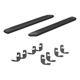 ARIES 2556051 - AdvantEDGE 5-1/2" x 75" Black Aluminum Side Bars, Select Silverado, Sierra Crew