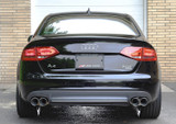 AWE 3015-42018 - Audi B8 A4 Touring Edition Exhaust - Quad Tip Polished Silver Tips - Does Not Fit Cabrio
