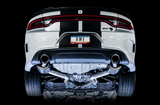 AWE 3020-32060 - 2017+ Dodge Charger 5.7L Touring Edition Exhaust - Non-Resonated - Chrome Silver Tips