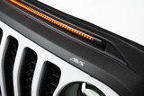 Auto Ventshade (AVS) 753156 - 2018-2019 Jeep Wrangler (JL) Aeroskin Low Profile Hood Shield w/ Lights - Black