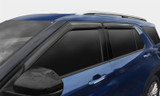 Auto Ventshade (AVS) 94783 - VW 2009-2021 Tiguan Ventvisor Outside Mount Window Deflectors 4pc - Smoke