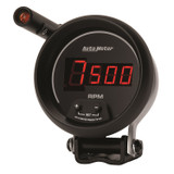 AutoMeter 6399 - Quick-Lite Digital 10K RPM Pedestal Mount 3 3/4in Tachometer Black Dial w/ Red LED