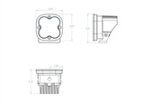Baja Designs 497805 - LED Light Pods Wide Cornering Pattern Pair Squadron Pro Series