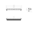 Baja Designs 702004 - 20 Inch LED Light Bar Single Straight Wide Driving Pattern S8 Series