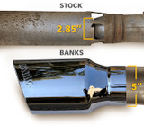 Banks Power 48996-B - Monster Exhaust System 5-inch Single Exit Black Tip 2017- 2019 Chevy/GMC 2500/3500 Duramax 6.6L L5P