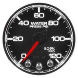 AutoMeter P34531 - Spek-Pro Gauge Water Press 2 1/16in 120psi Stepper Motor W/Peak & Warn Blk/Chrm