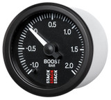AutoMeter ST3311 - Stack 52mm -1 to +2 Bar (Incl T-Fitting) Pro Stepper Motor Boost Pressure Gauge - Black
