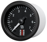 AutoMeter ST3301 - Stack 52mm 0-7 Bar M10 Male Pro Stepper Motor Oil Pressure Gauge - Black