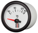 AutoMeter ST3259 - Stack 52mm 60-150 Deg C M10 Male Electric Oil Temp Gauge - White