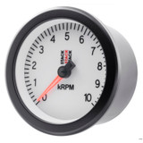 AutoMeter ST100-010W - Stack Sport 88mm 0-10K RPM Tachometer - White