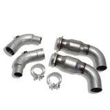 BBK 1816 - 15-20 Ford Mustang GT 3in Short Mid Pipe Kit w/Cats (Use LT Header 1633/16330/1856/18560)
