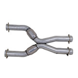 BBK 1786 - 79-04 Mustang Coyote Swap Short Mid X Pipe w Catalytic Converters 3.0 For  Long Tube Headers