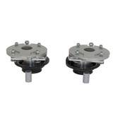 BBK 2551 - 05-14 Mustang Caster Camber Plate Kit - Silver Anodized Finish