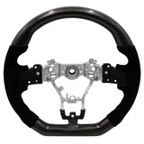 BLOX Racing BXSW-50010-B - Racing 15-21 Subaru Carbon/Alcantara Steering Wheel Black Stitching