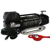 Bulldog Winch 10044 - 8,000 LB Winch 100 Ft Synthetic Rope W/5.2hp Series Wound Motor Roller Fairlead