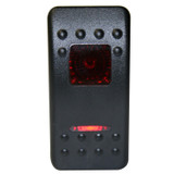 Bulldog Winch 20284 - Rocker Switch - Momentary On/Off Lighted Red 3-Pin