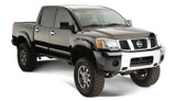 Bushwacker 70907-02 - 04-15 Nissan Titan Pocket Style Flares 4pc 67.1/78.9/84/96in - Black