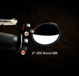CRG Constructors BS-100 - CRG Blindsight 2 in. Round Bar-End Mirror - Black