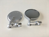 CRG Constructors HSLS-201-R - CRG Hindsight Folding 3 in. Round Bar-End Mirror Right - Silver