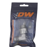 Deatschwerks 6-02-0411 - 8AN ORB Male Swivel to 8AN Male Flare 90-Degree Fitting - Anodized DW Titanium