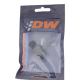 Deatschwerks 6-02-0904-B - 8AN Male Flare to 1/4in Male NPT Adapter - Anodized Matte Black