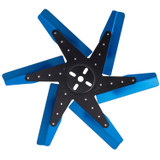 Derale 19917 - 17" High Performance Aluminum Standard Rotation Flex Fan Blue Blade w/ Black Hub