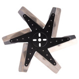 Derale 19115 - 15" High Performance Stainless Steel Standard Rotation Flex Fan, Black Hub