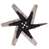 Derale 19118 - 18" High Performance Stainless Steel Standard Rotation Flex Fan, Black Hub