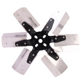 Derale 17013 - 13" Heavy Duty Stainless Steel Standard Rotation Flex Fan, Black Hub