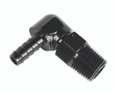 Derale 59406 - Aluminum Swivel Fitting 90° 7/8-14 UNF x 3/8" Barb
