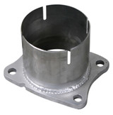 Diamond Eye 361045 - Exhaust Flange 4 Inch T409 Stainless For 01-07.5 Silverado/Sierra 2500/3500 Performance Series