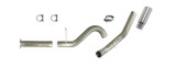 Diamond Eye K5134A - Filter Back Exhaust For 07.5-10 Silverado/Sierra 2500/3500 Single Pass No Muffler 5 Inch Aluminized