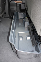 DU-HA 10420 - DÜHA Under Seat Storage fits 19-25 Chevy Silverado/GMC Sierra Light Duty Crew Cab & 20-25 Heavy Duty New Body Style Double Cab - Heavy-Duty Back Seat Organizer - Black