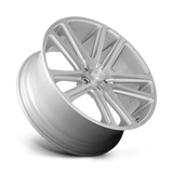 Dub S257240073+10 - S257 Flex 24X10 Gloss Silver Brushed Face