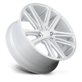 Dub S257260073+10 - S257 Flex 26X10 Gloss Silver Brushed Face