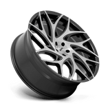 Dub S260260090+15 - S260 G.O.A.T. 26X10 Brushed Face With Gloss Black Dark Tint Spokes
