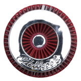 Edelbrock 43691 - Air Filter Pro-Flo Series Conical 10In Tall Red/Chrome