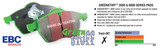 EBC DP61069 - High Friction 6000 series Greenstuff brake pads