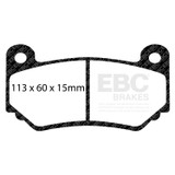 EBC DP81377RP1 - Racing 2010+ Lotus Elise RP-1 Race Front Brake Pads