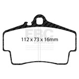 EBC DP81208RP1 - Racing 97-02 Porsche 911 (996) RP-1 Race Rear Brake Pads