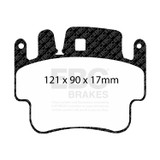 EBC DP81514RP1 - Racing 97-02 Porsche 911 (996) RP-1 Front/Race Rear Brake Pads (Pair Only)