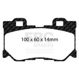 EBC DP81824RP1 - Racing 09-12 Nissan 370Z RP-1 Race Rear Brake Pads