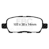 EBC DP81666RP1 - Racing 03-09 Nissan 350Z RP-1 Race Rear Brake Pads
