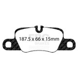 EBC DP81858RPX - Racing 12-15 Porsche 911 (991) Carrera S 3.8L (Cast Iron Rotor Only) RP-X Rear Brake Pads