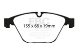 EBC DP81449.19SR11 - Racing 11-12 BMW 1M Coupe (E82) 3.0TT SR-11 Sintered Race Front Brake Pads