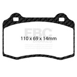 EBC DP81140.14SR11 - Racing 04-08 Ferrari 430 4.3L SR-11 Sintered Race Front Brake Pads